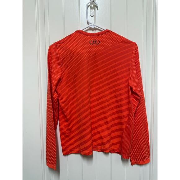 NWT Under Armour Youth Loose Fit Heat Gear Orange Long sleeve shirt Size XL - Picture 6 of 6